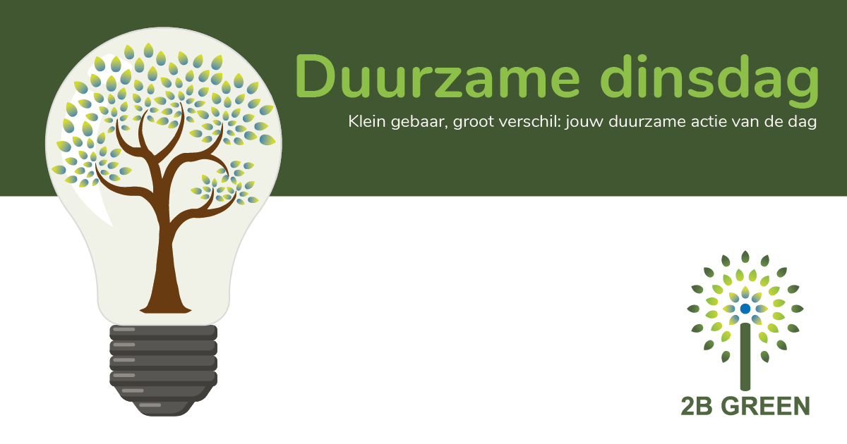 Duurzame Dinsdag: Kies voor 2BGreen en Draag bij aan een Betere Wereld! 